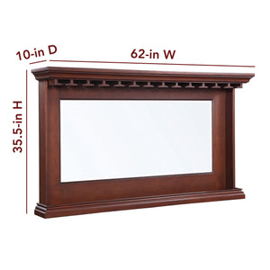 Hathaway Seville Back Bar Mirror - 62 in wide, 35.5 in high and 10 in deep