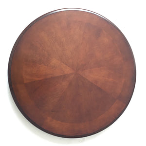 Hathaway Bridgeport Poker Table Set - round dining top from above showing the sunburst veneer