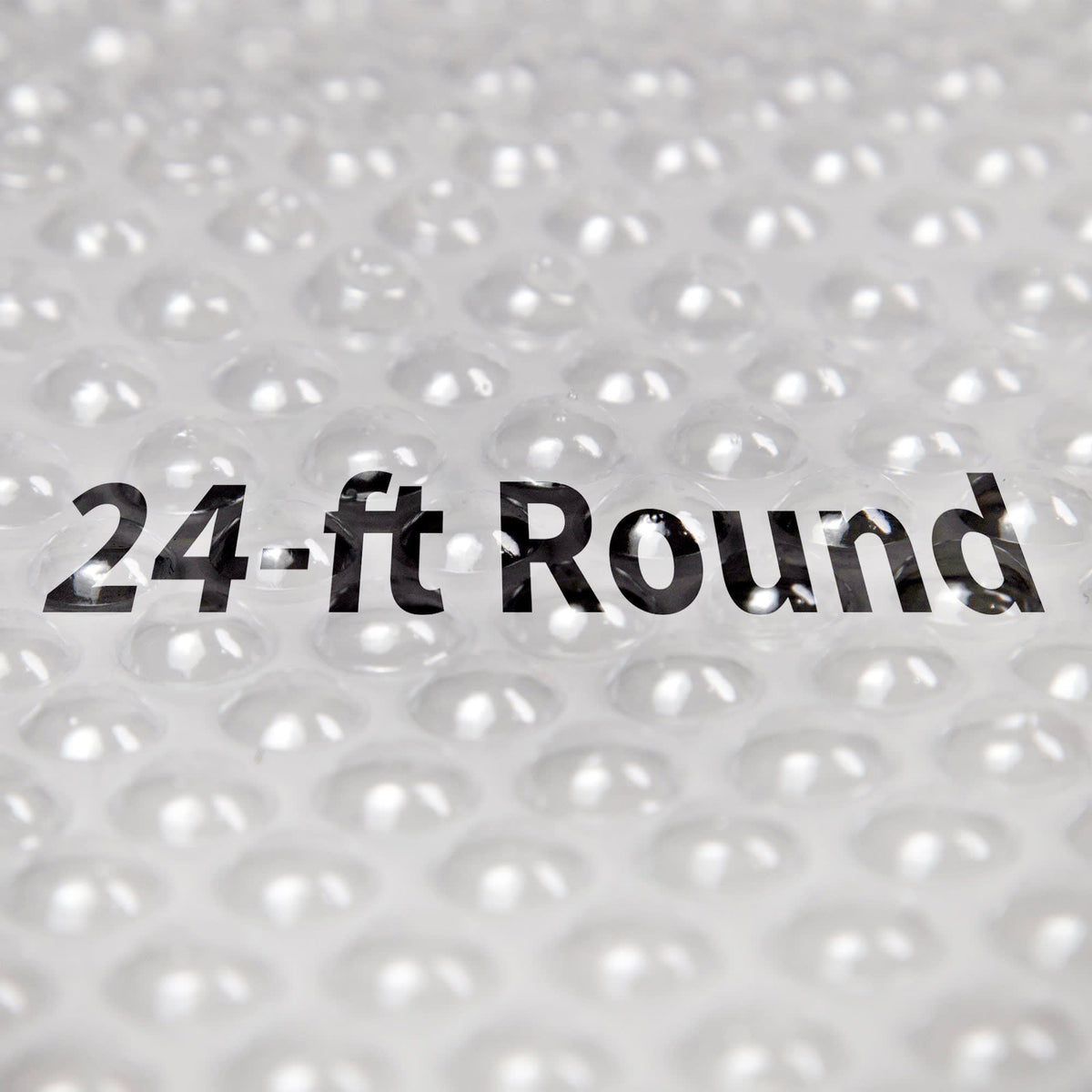 Blue Wave 12-mil Solar Blanket for Round Above-Ground Pools - Clear Pool Cover — Round / 24-ft