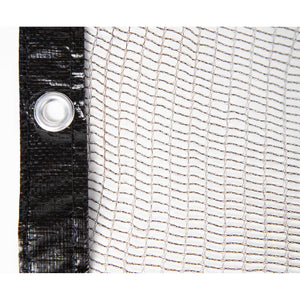 Arctic Armor Leaf Net In-Ground Pool Cover - open weave and taped edge binding with a steel grommet