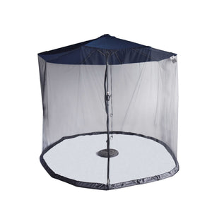 Island Umbrella Insect Repellant All-Weather Outdoor Umbrella Bug Screen - Black Patio Furniture & Umbrella