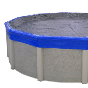 Blue Wave 600-ft Winter Cover Seal - seal wrapped over the cover and top rail of an above-ground pool