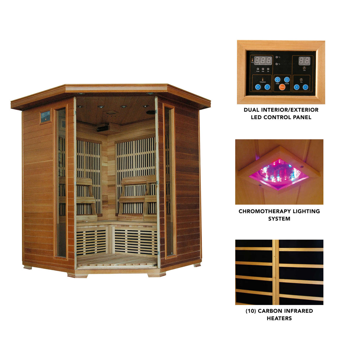 HeatWave Whistler Sauna Sauna &amp; Spa — dimension and specification diagram (2)
