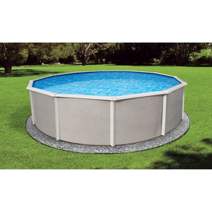Blue Wave Belize Oval Pool ONLY Above Ground Pool — shown from the opposite side