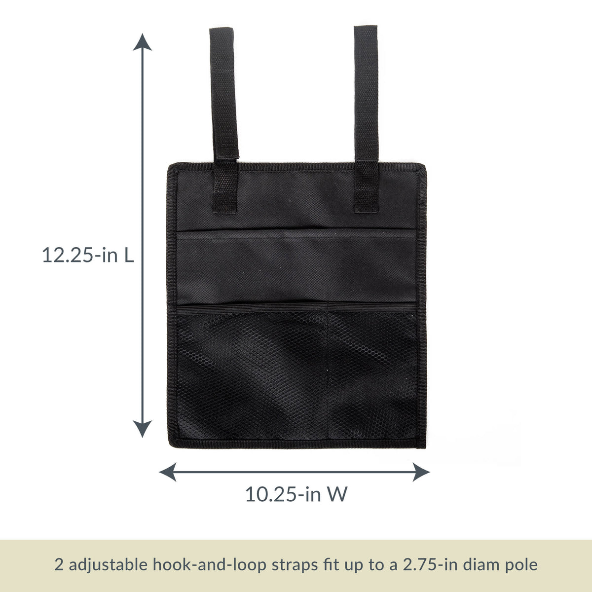 Island Umbrella Hammock Organizer - 12.25 x 10.25 in with straps for poles up to 2.75 in