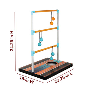 Hathaway Triple Play Toss Set - ladder unit 34.25 in high on a 23.75 x 18 in base