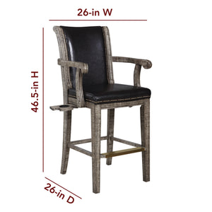 Hathaway Montecito Spectator Chair - 46.5 in high on a 26 x 26 in footprint