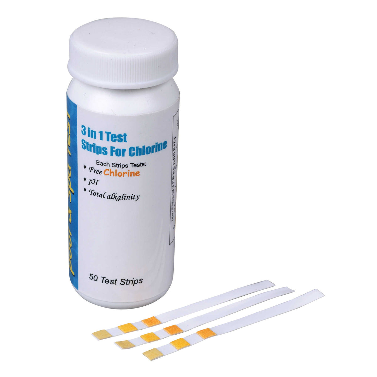 Blue Wave Deluxe Pool Maintenance Kit - 3-in-1 chlorine, pH and alkalinity test strips, 50 count