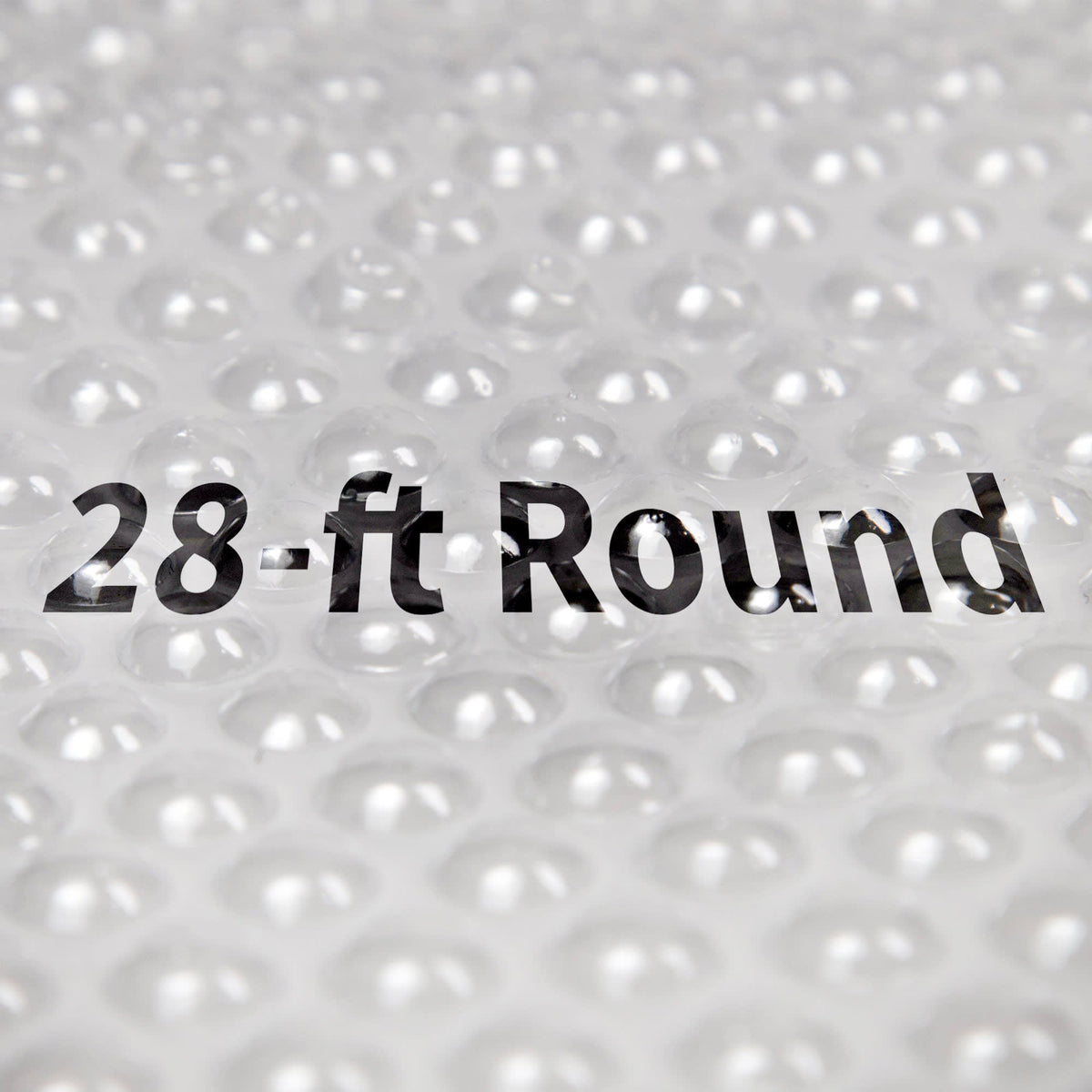 Blue Wave 12-mil Solar Blanket for Round Above-Ground Pools - Clear Pool Cover — Round / 28-ft