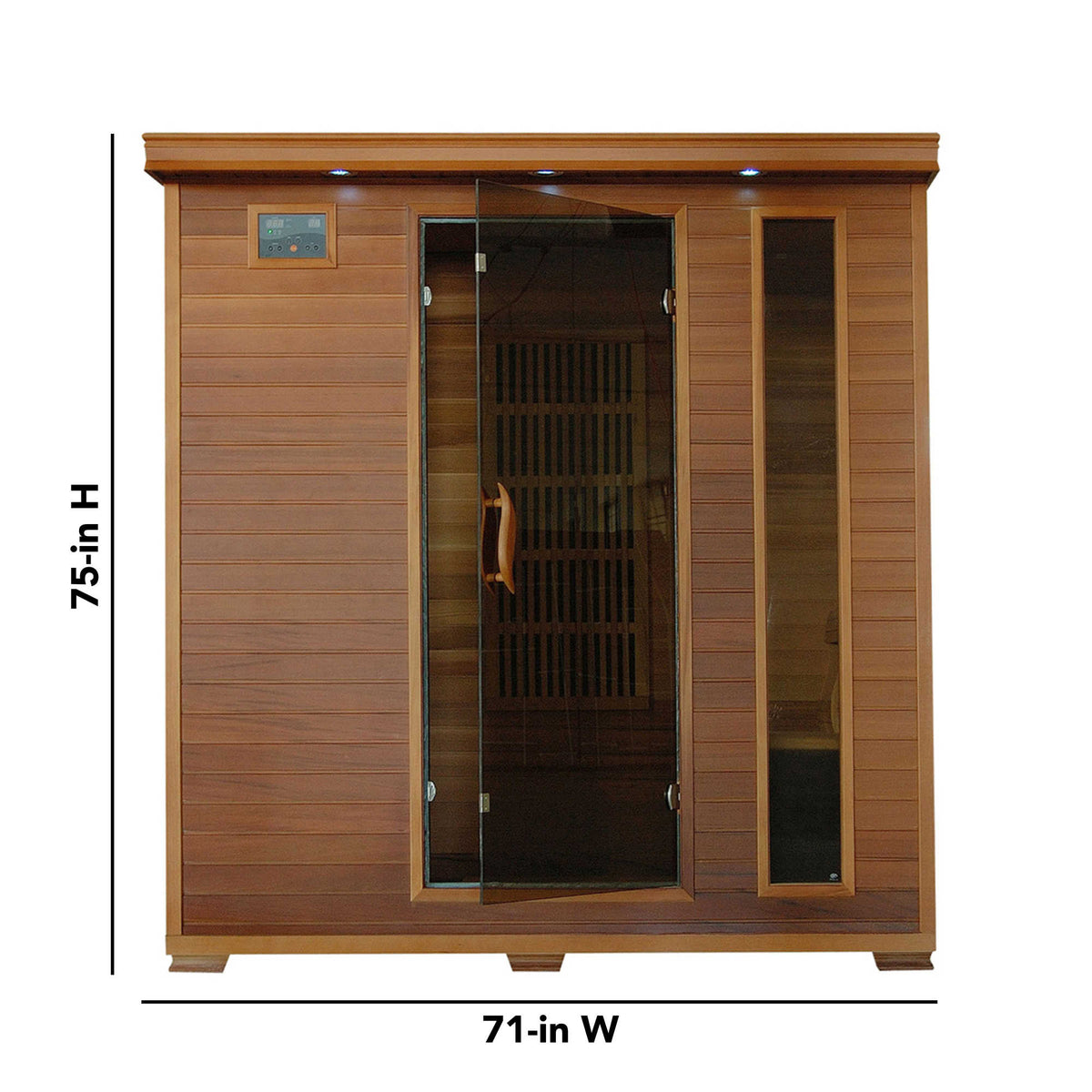 HeatWave Klondike Sauna Sauna &amp; Spa — dimension and specification diagram