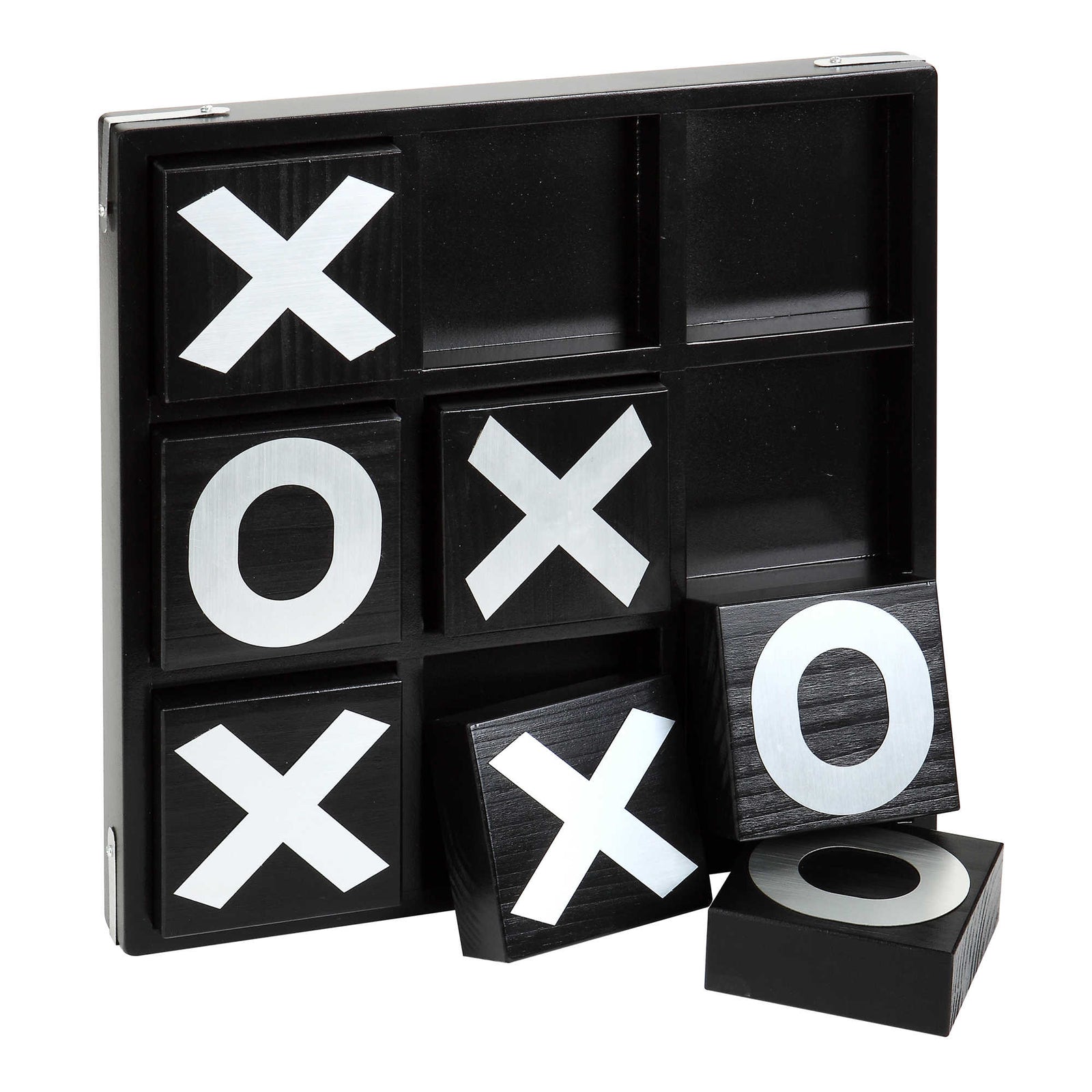 Hathaway Vintage 14-in Wooden Board Tic-Tac-Toe Set Game Room Table