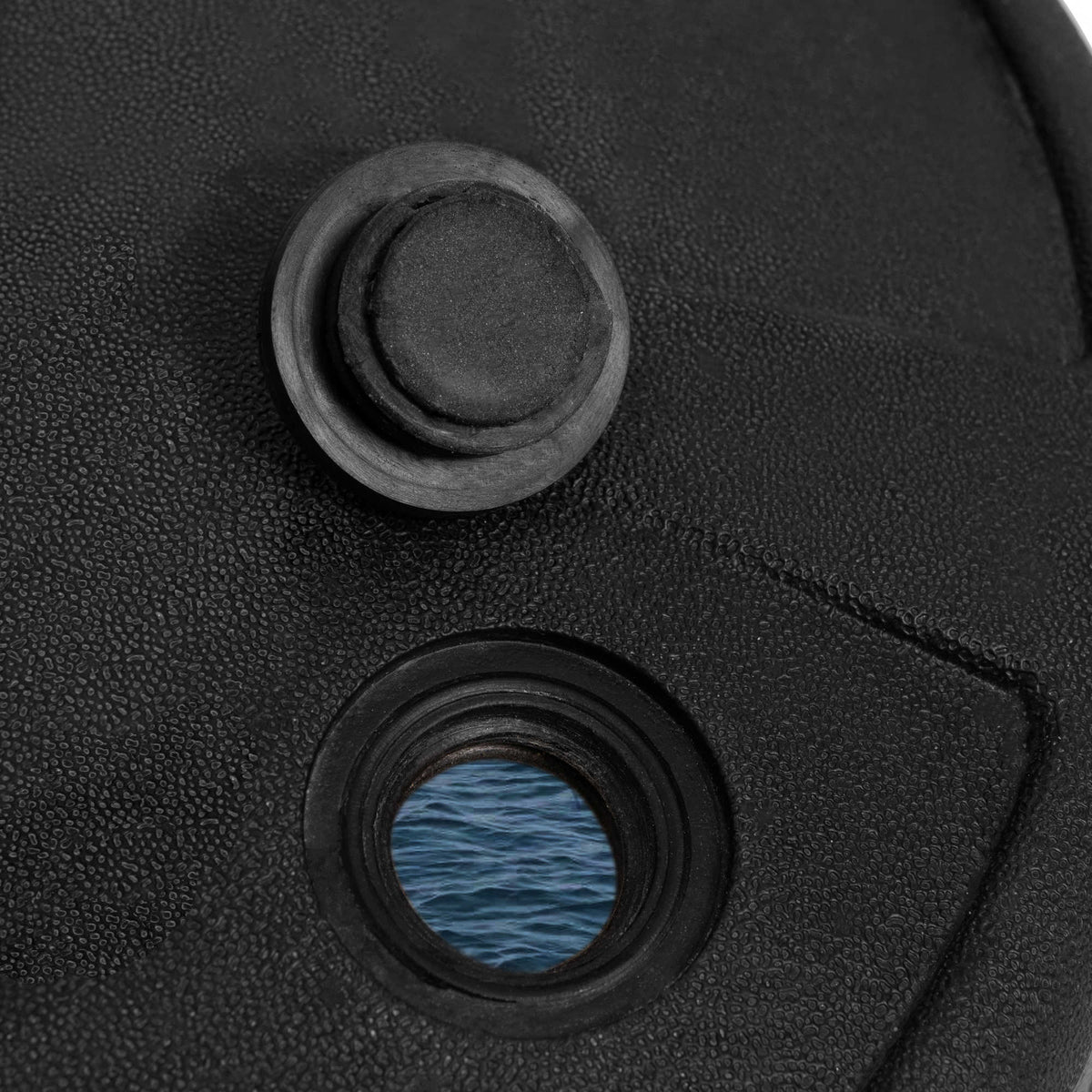 Hathaway Streetball Basketball System - fill plug and drain port on the moulded base
