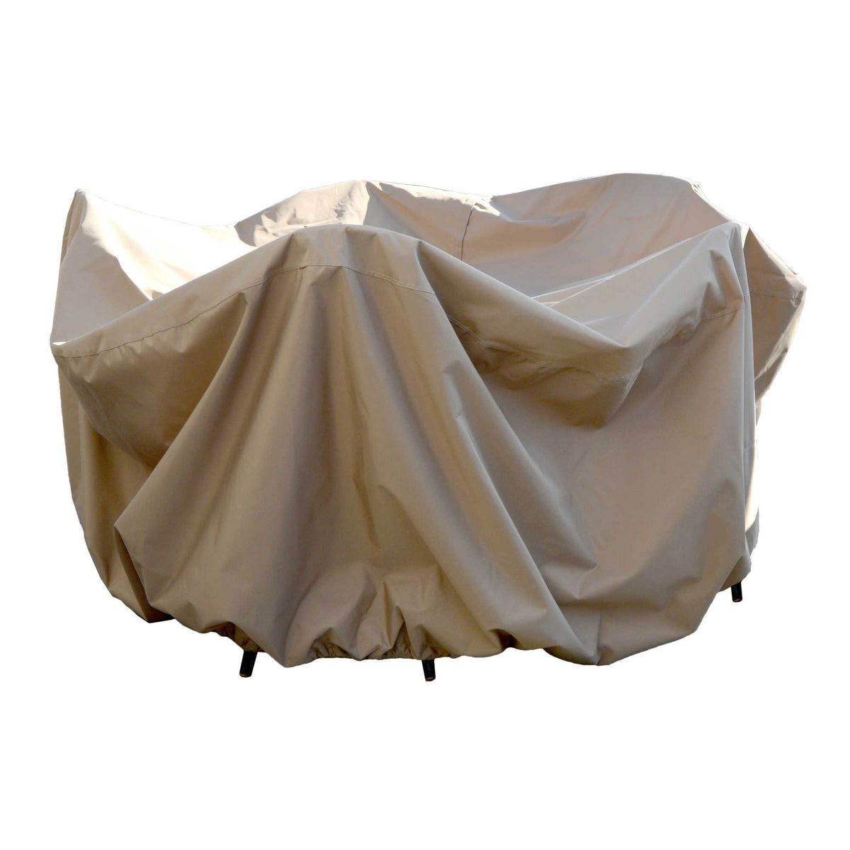 Island Umbrella Protective Covers - large table cover draped over a dining set with chairs