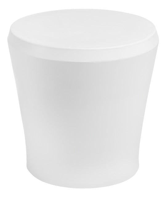 Ledge Lounger Affinity Side Table in-pool side table — white resin, full view