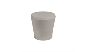 Ledge Lounger Affinity Side Table — sandstone resin, full view
