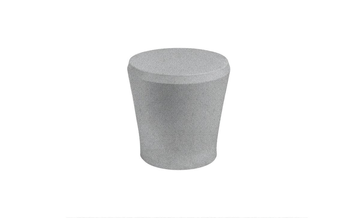 Ledge Lounger Affinity Side Table — granite gray resin, full view