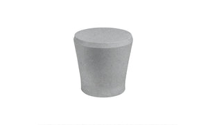 Ledge Lounger Affinity Side Table — granite gray resin, full view