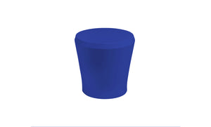 Ledge Lounger Affinity Side Table — dark blue resin, full view