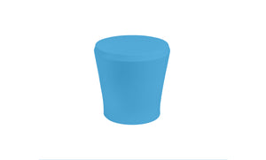 Ledge Lounger Affinity Side Table — light blue resin, full view