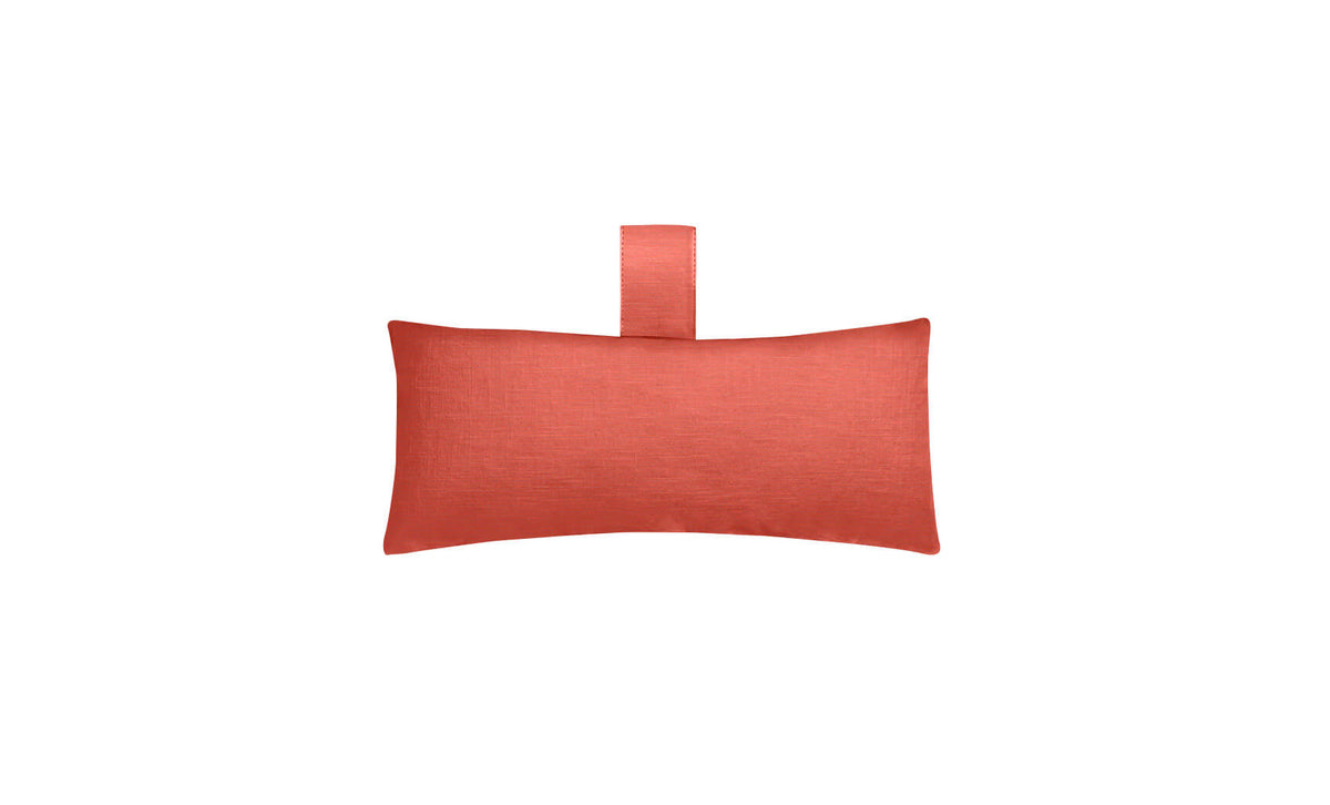 Ledge Lounger Autograph Chaise headrest pillow — coral fabric
