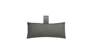 Ledge Lounger Autograph Chaise headrest pillow — charcoal fabric