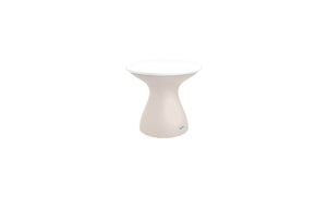 Ledge Lounger Autograph Standard Side Table — cloud base, white lid