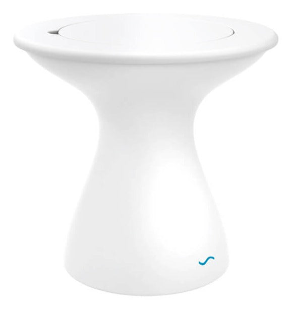 Ledge Lounger Autograph Tall Ice Bin Side Table in-pool ice bin side table — white base and lid