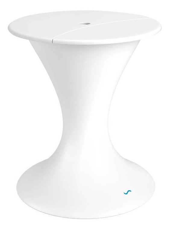 Ledge Lounger Autograph Umbrella Stand Ice Bin in-pool umbrella stand — white base and lid