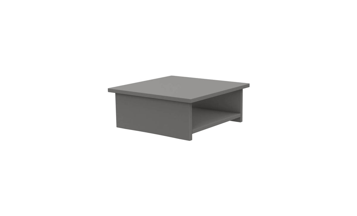 Ledge Lounger Echo Side Table — gray resin