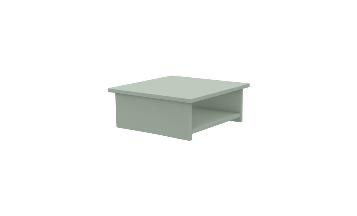 Ledge Lounger Echo Side Table — sage green resin