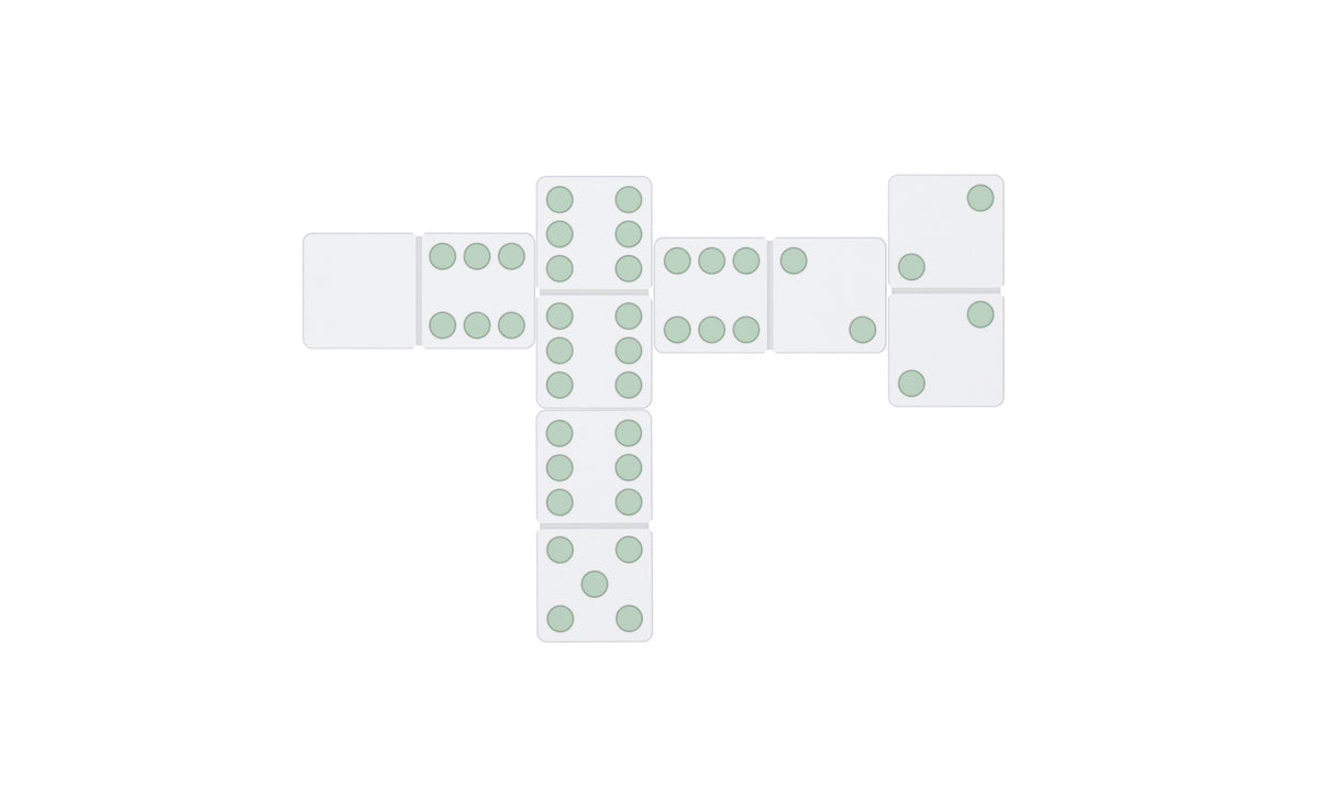Ledge Lounger Dominoes — second view of the oversized resin tiles