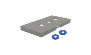 Ledge Lounger Washers — gray resin washer toss boxes, angled view