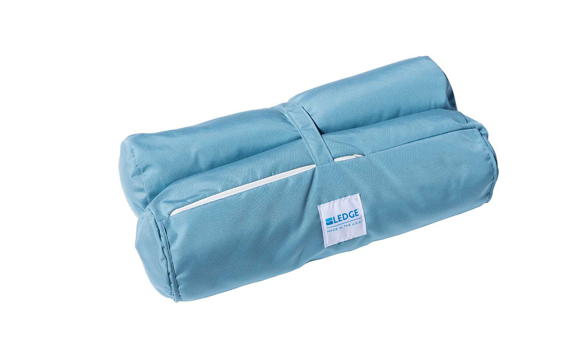 Ledge Lounger Laze Hammock — canvas mineral blue pattern float in the pool