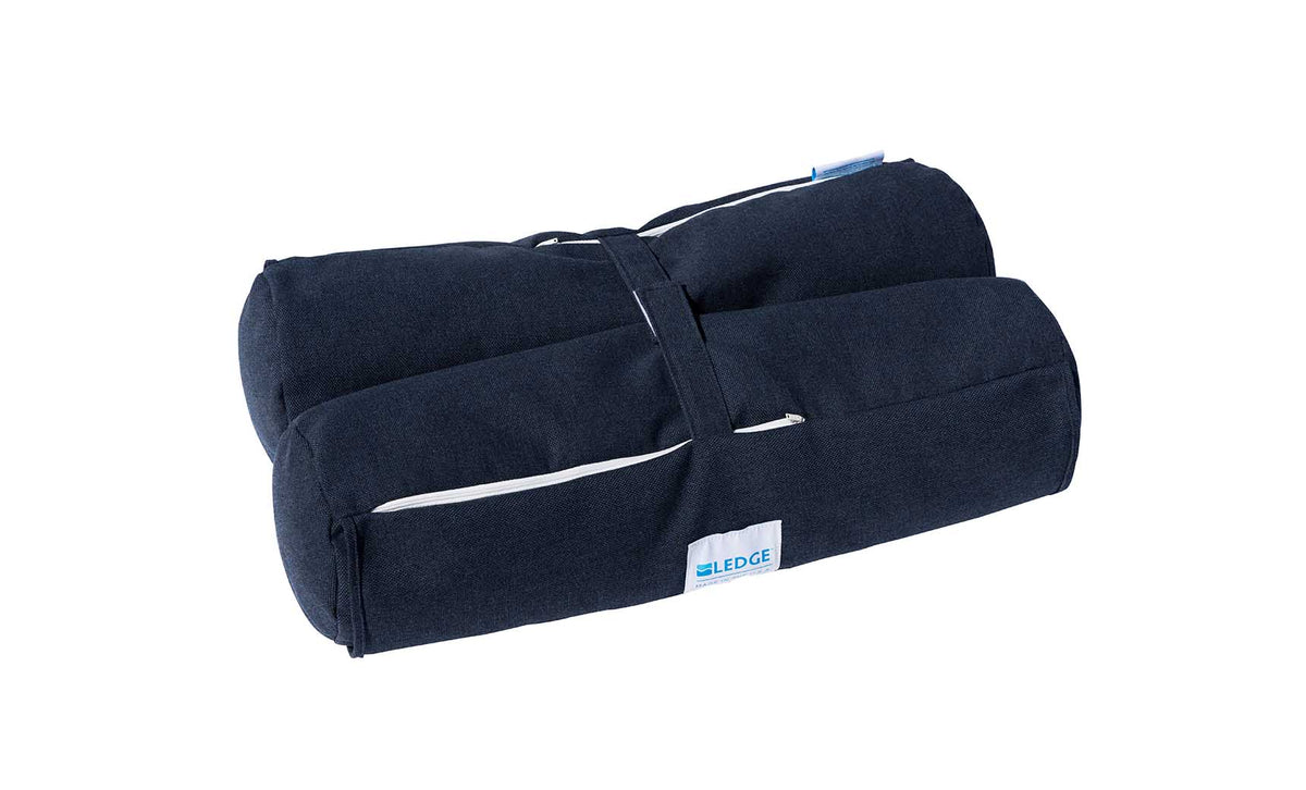 Ledge Lounger Laze Hammock — blend indigo pattern float in the pool
