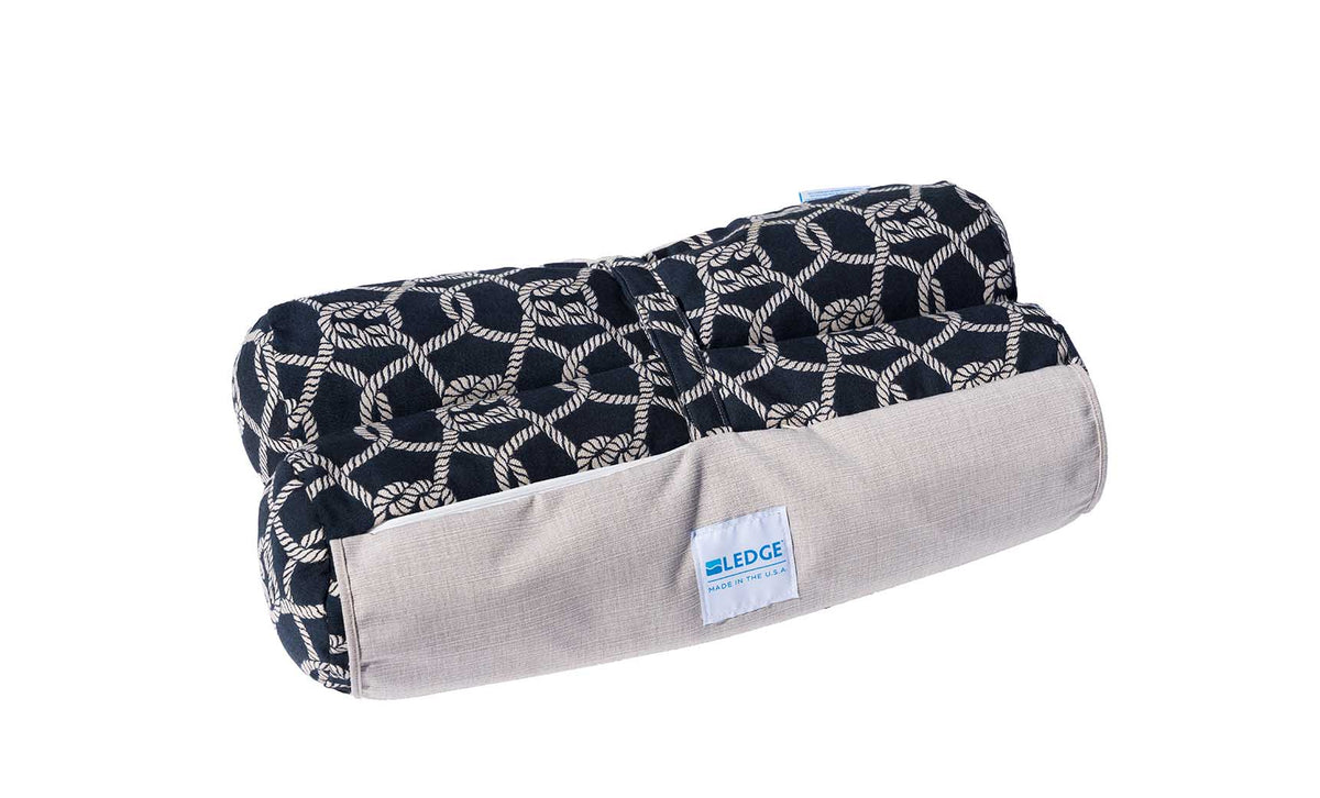 Ledge Lounger Laze Hammock — nautical knots pattern float in the pool