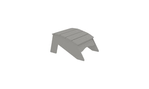 Ledge Lounger Legacy Adirondack Ottoman — gray resin
