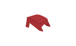 Ledge Lounger Legacy Adirondack Ottoman — red resin