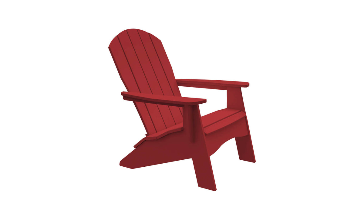 Ledge Lounger Legacy Adirondack — red resin