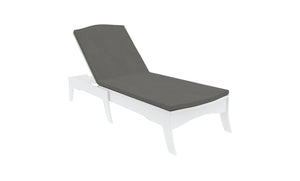 Ledge Lounger Legacy Chaise Cushion — charcoal gray fabric