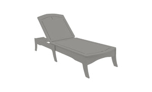 Ledge Lounger Legacy Chaise — gray resin