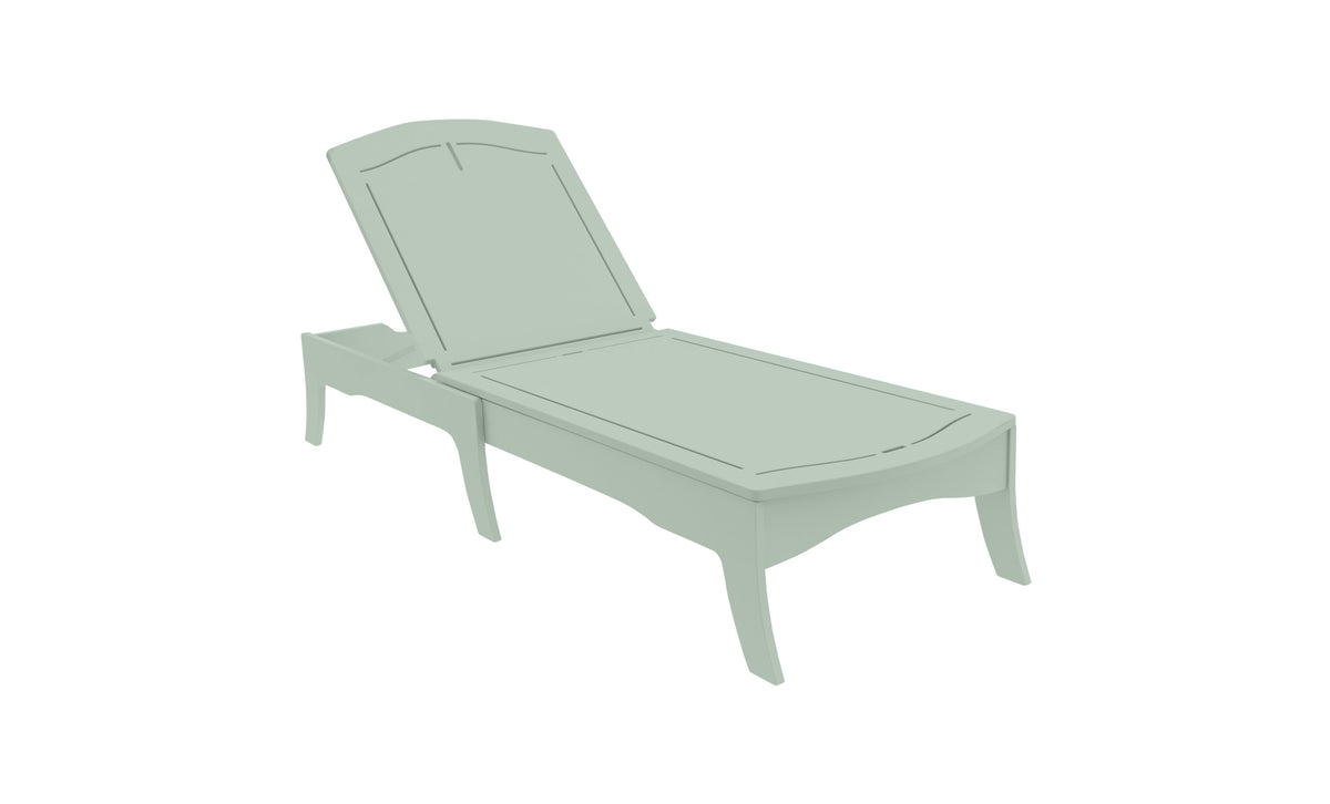 Ledge Lounger Legacy Chaise — sage green resin