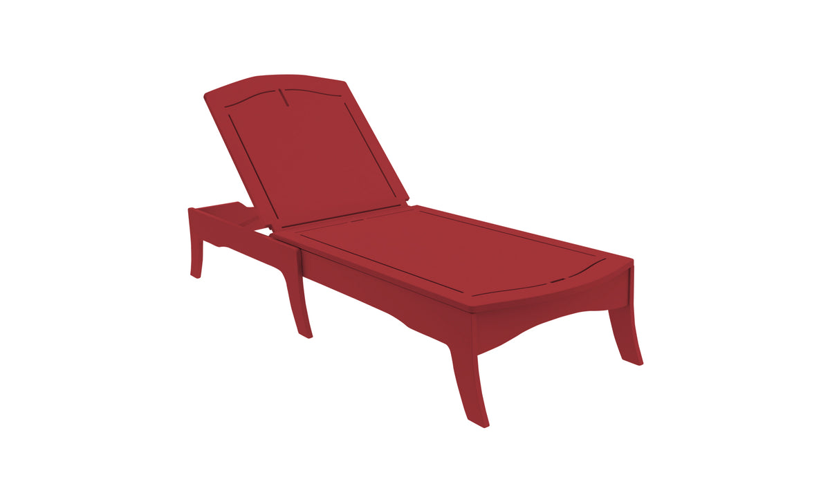 Ledge Lounger Legacy Chaise — red resin