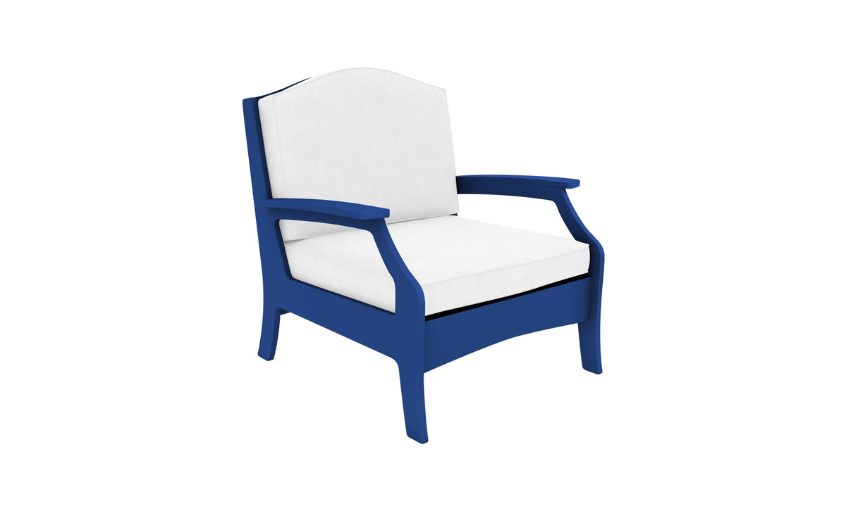 Ledge Lounger Legacy Club Chair — navy resin frame