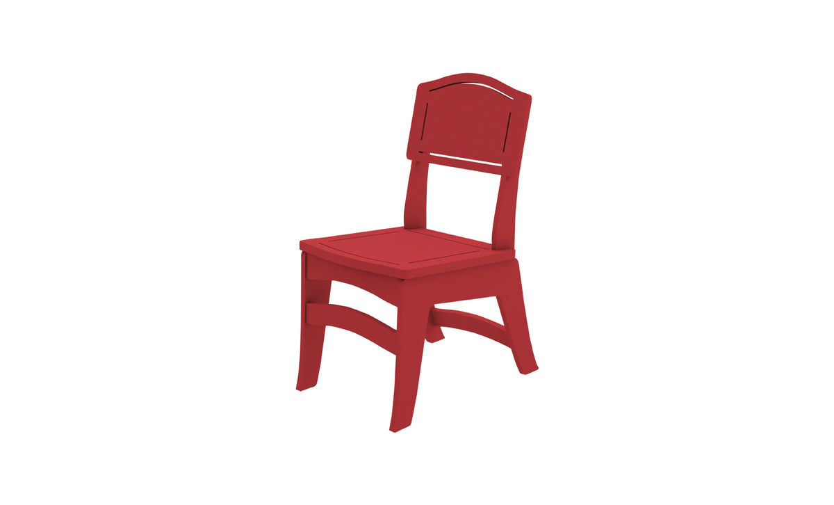 Ledge Lounger Legacy Dining Side Chair — red resin