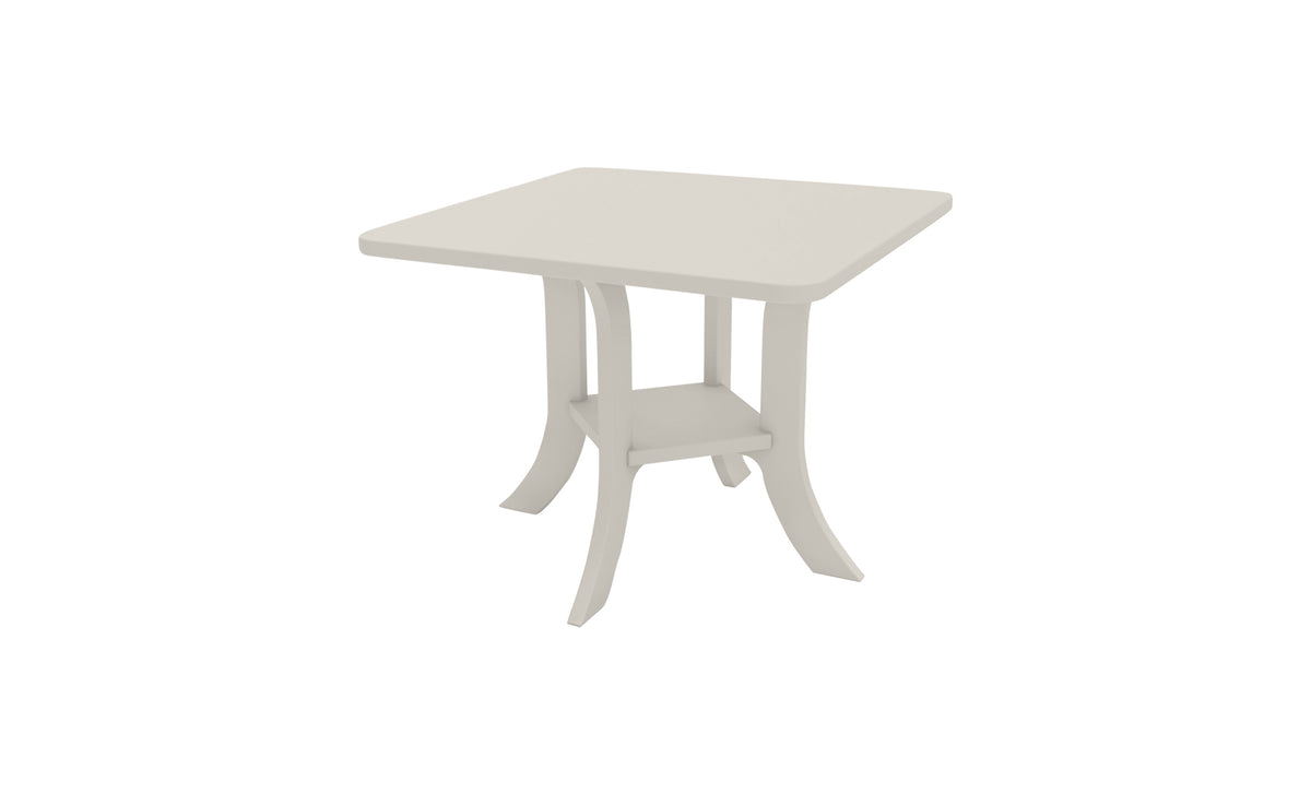 Ledge Lounger Legacy Side Table — square top in cloud