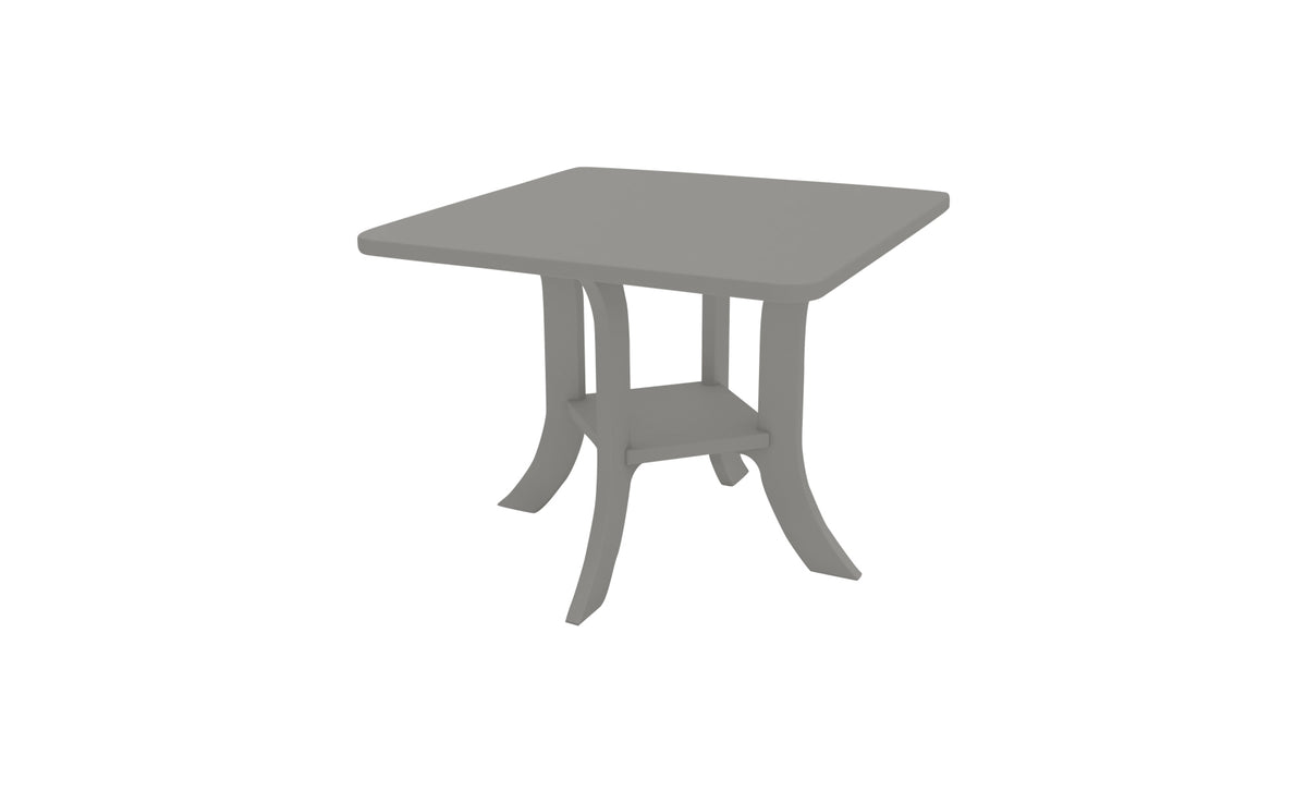 Ledge Lounger Legacy Side Table — square top in gray