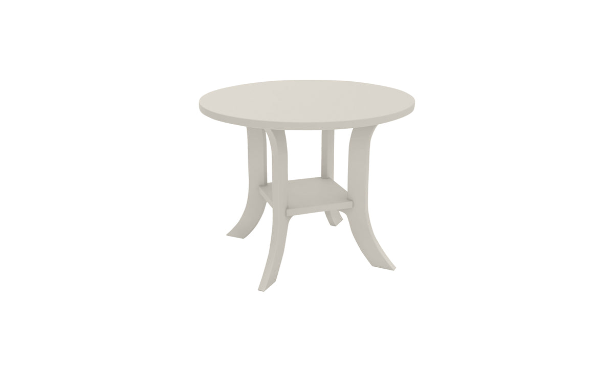 Ledge Lounger Legacy Side Table — round top in cloud