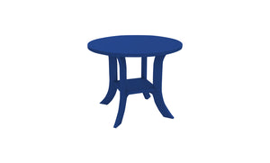 Ledge Lounger Legacy Side Table — round top in navy