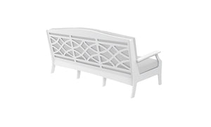Ledge Lounger Legacy Sofa — back view showing the patterned back panel