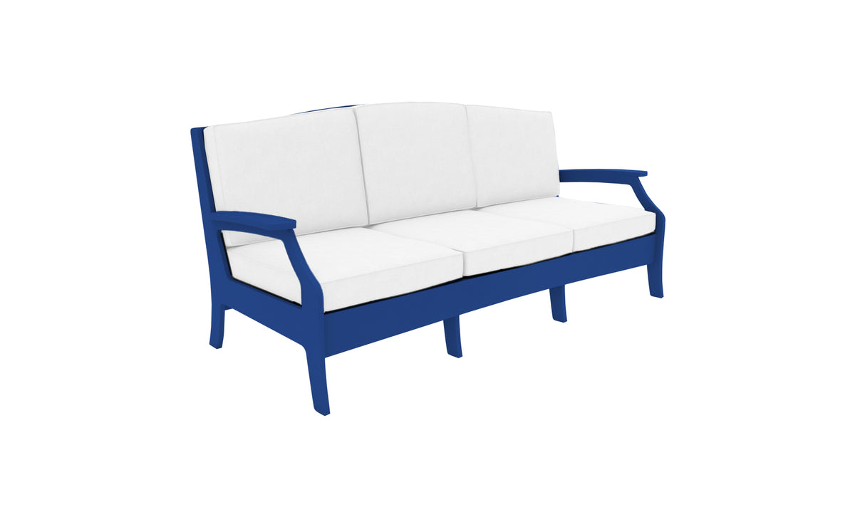 Ledge Lounger Legacy Sofa — navy resin frame